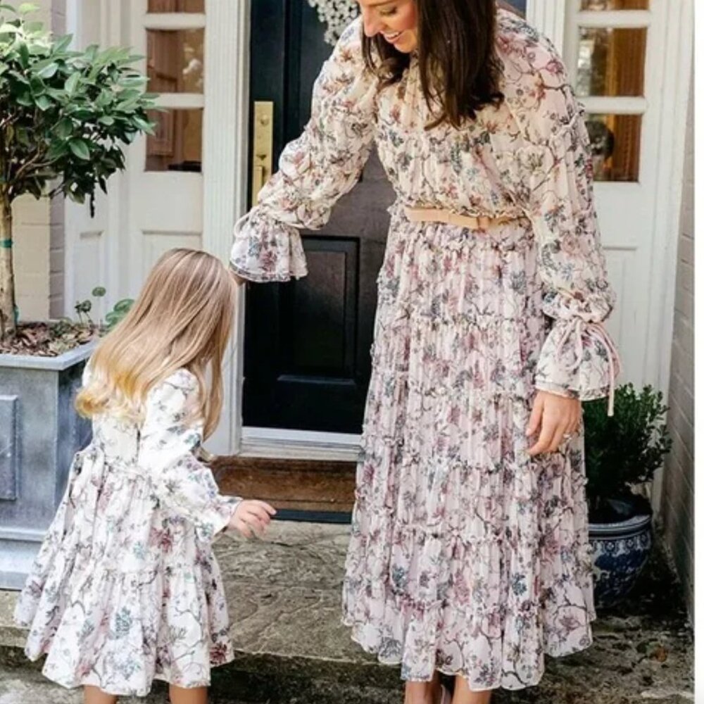 Nicola Bathie / Antonio Milano Floral Long Sleeve Dress